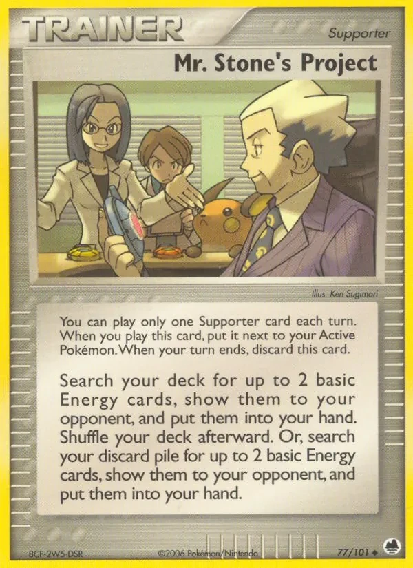 Mr. Stone's Project 77/101 Dragon Frontiers Pokémon card