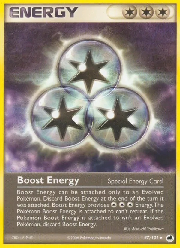 Boost Energy 87/101 Dragon Frontiers Pokémon card