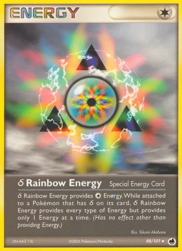 δ Rainbow Energy 88/101 Dragon Frontiers Pokémon card