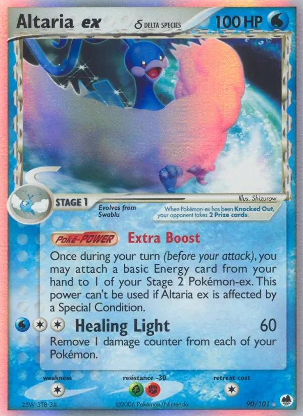 Altaria ex δ 90/101 Dragon Frontiers Pokémon card