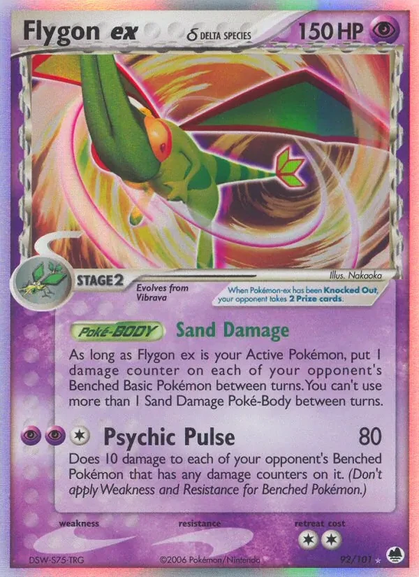 Flygon ex δ 92/101 Dragon Frontiers Pokémon Karte