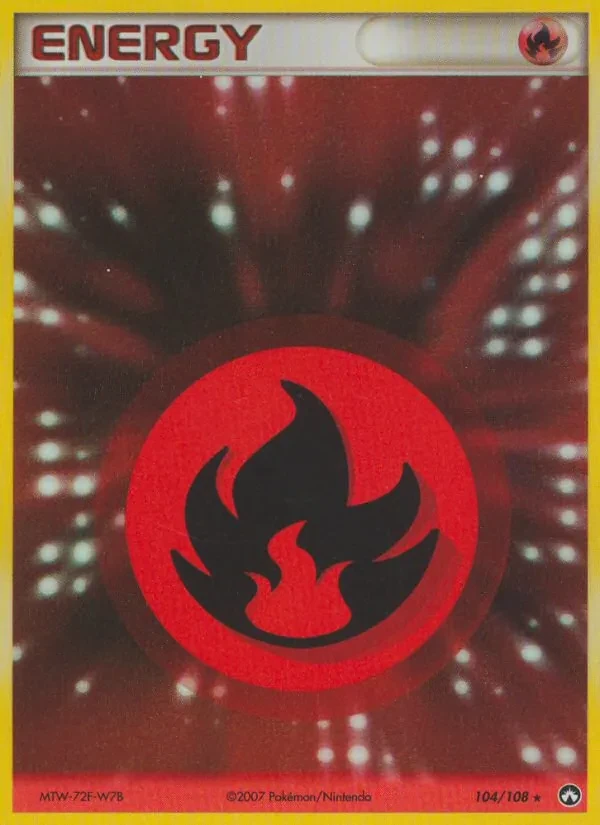 Fire Energy 104/108 Power Keepers Pokémon card
