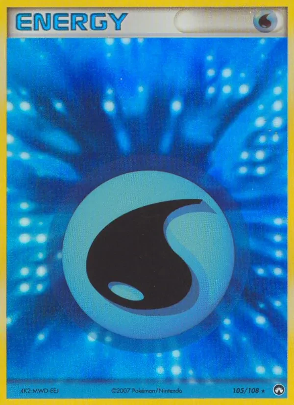 Water Energy 105/108 Power Keepers Pokémon card