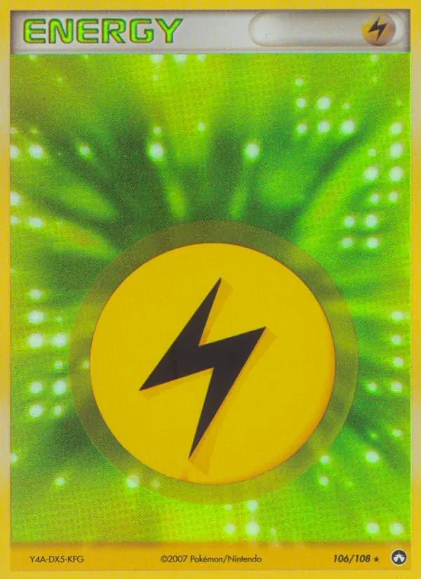 Lightning Energy 106/108 Power Keepers Pokémon card