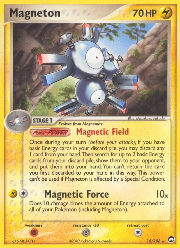 Magneton 16/108 Power Keepers Pokémon card