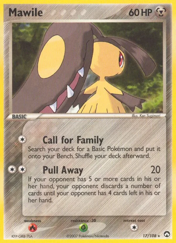 Mawile 17/108 Power Keepers Pokémon card