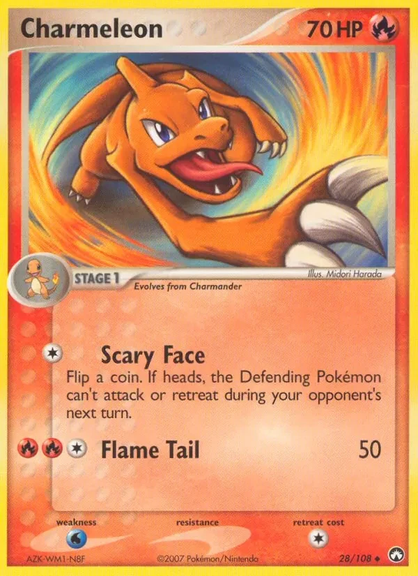 Charmeleon 28/108 Power Keepers Pokémon card