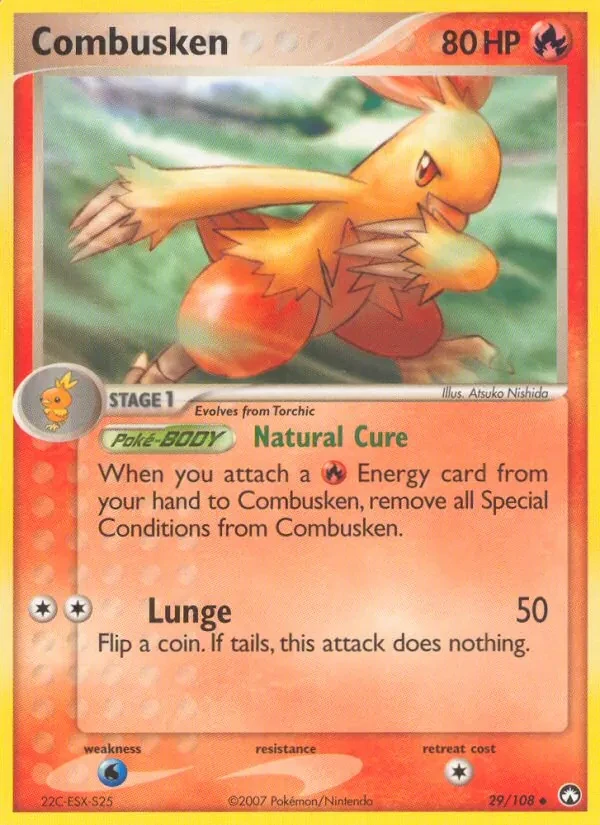 Combusken 29/108 Power Keepers Pokémon card