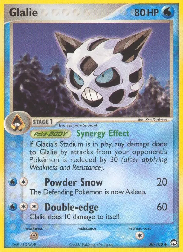 Glalie 30/108 Power Keepers Pokémon card