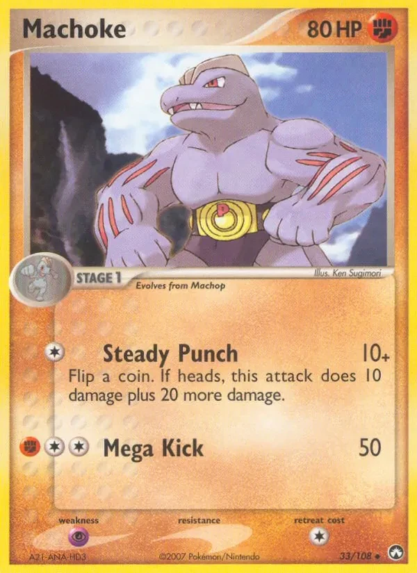 Machoke 33/108 Power Keepers Pokémon card
