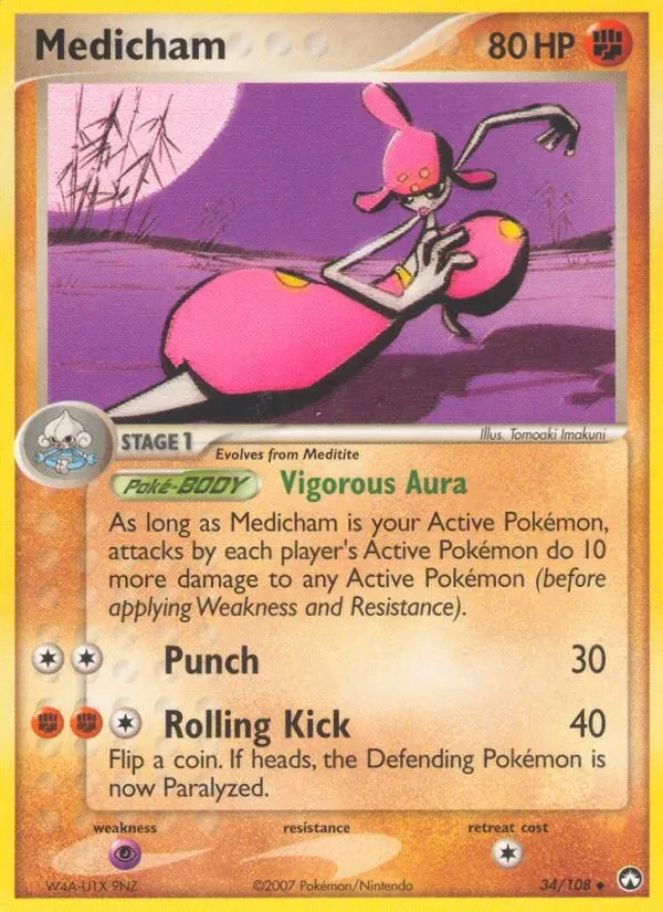 Medicham 34/108 Power Keepers Pokémon Karte