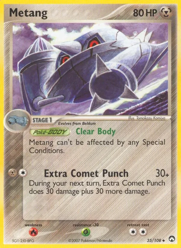 Metang 35/108 Power Keepers Pokémon card
