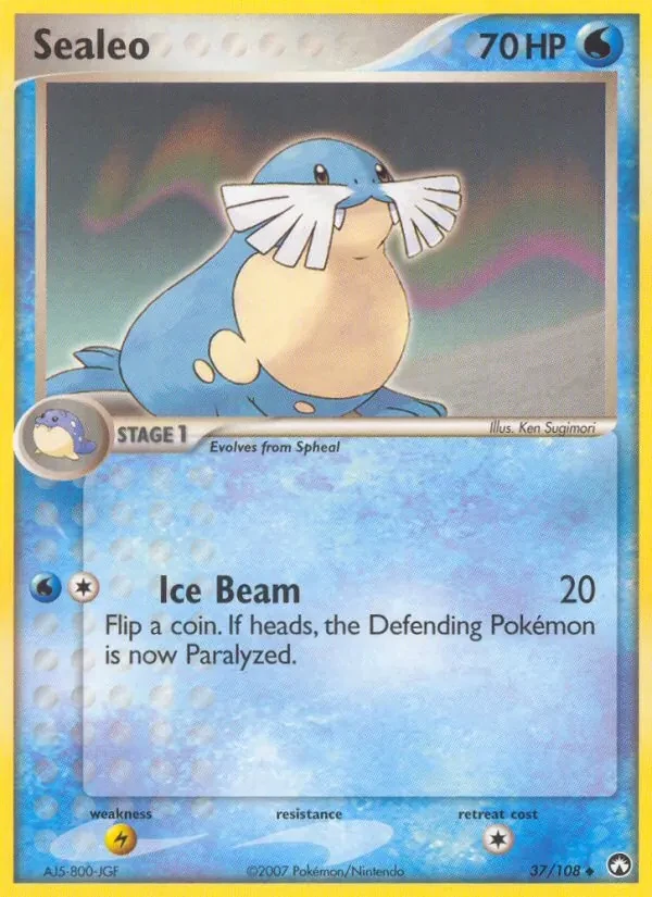 Sealeo 37/108 Power Keepers Pokémon Karte