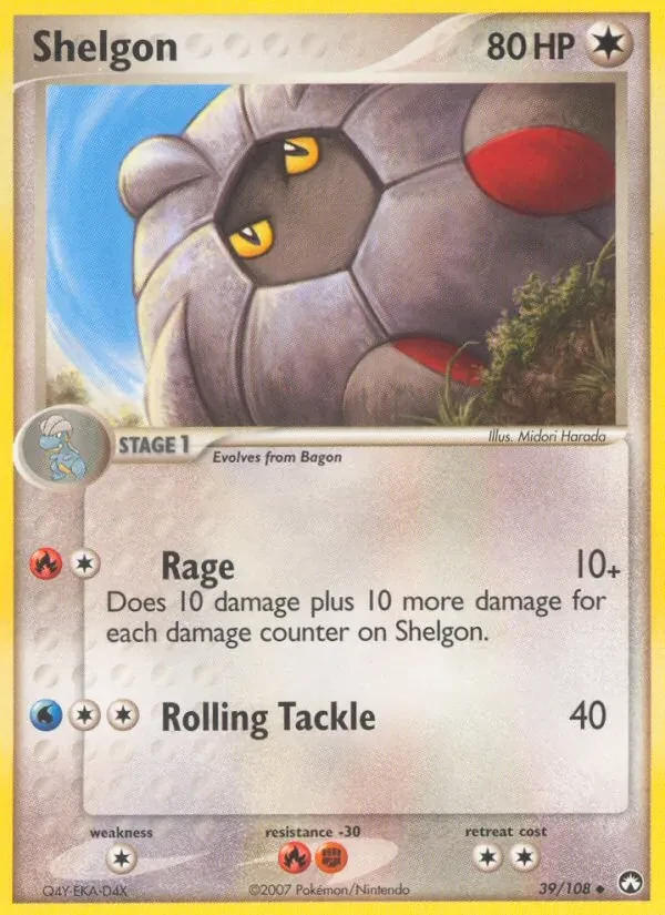 Shelgon 39/108 Power Keepers Pokémon card