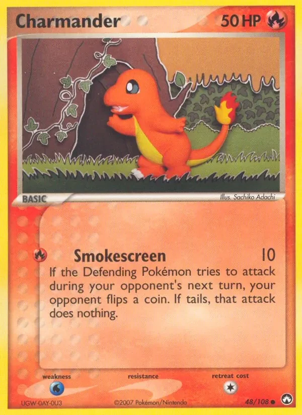 Charmander 48/108 Power Keepers Pokémon card