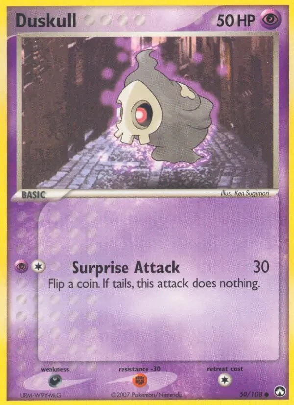 Duskull 50/108 Power Keepers Pokémon card