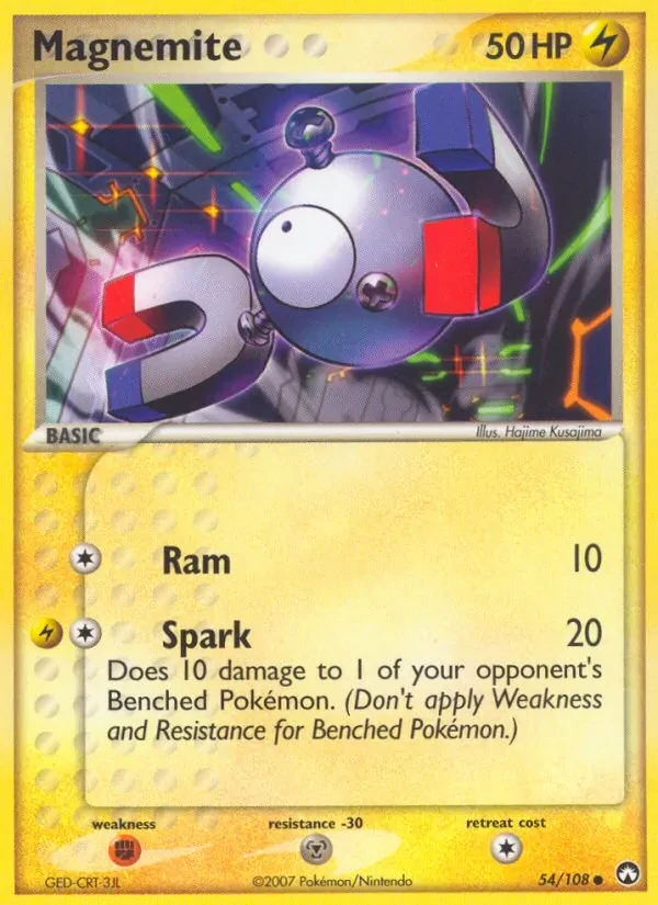 Magnemite 54/108 Power Keepers Pokémon card