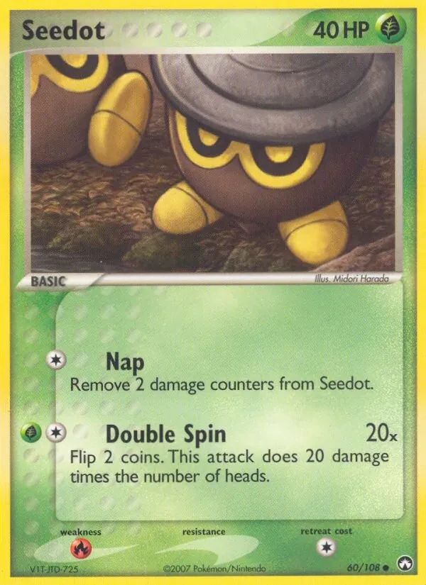 Seedot 60/108 Power Keepers Pokémon Karte