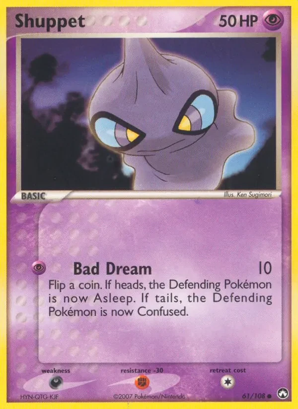 Carta Pokémon Shuppet 61/108 Power Keepers