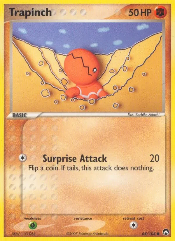 Trapinch 68/108 Power Keepers Pokémon card