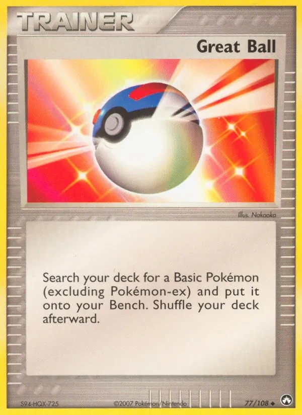 Great Ball 77/108 Power Keepers Pokémon card