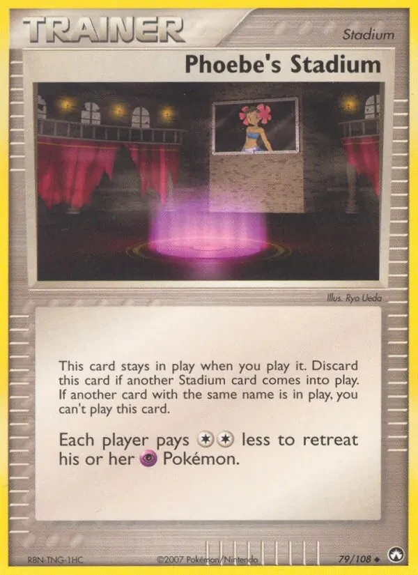 Carta Pokémon Phoebe's Stadium 79/108 Power Keepers
