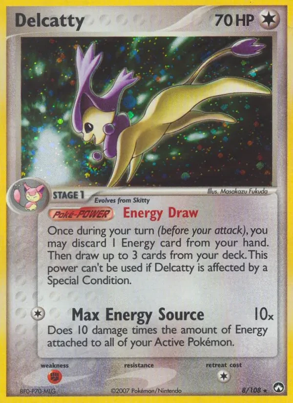 Delcatty 8/108 Power Keepers Pokémon card