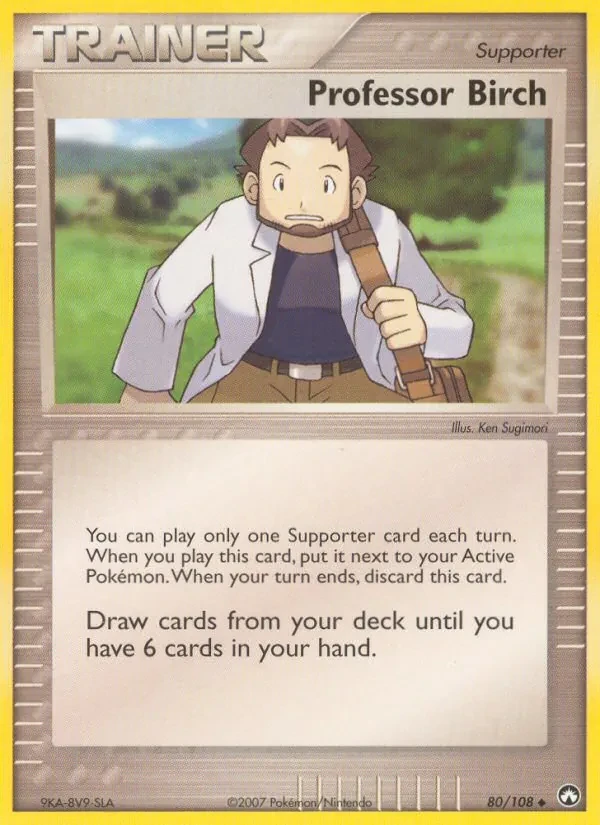 Professor Birch 80/108 Power Keepers Pokémon card