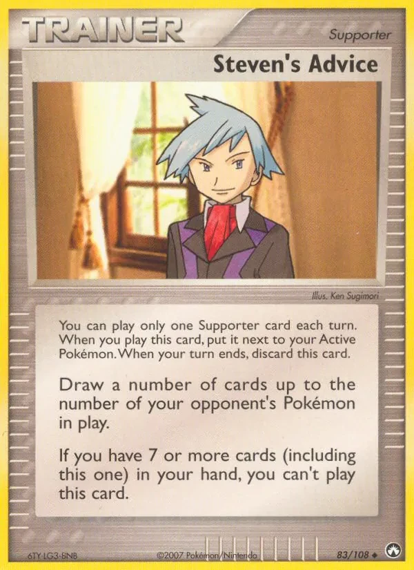 Steven's Advice 83/108 Power Keepers Pokémon card