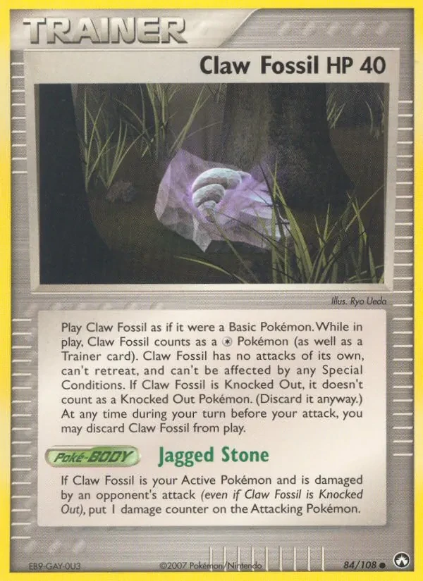 Claw Fossil 84/108 Power Keepers Pokémon card
