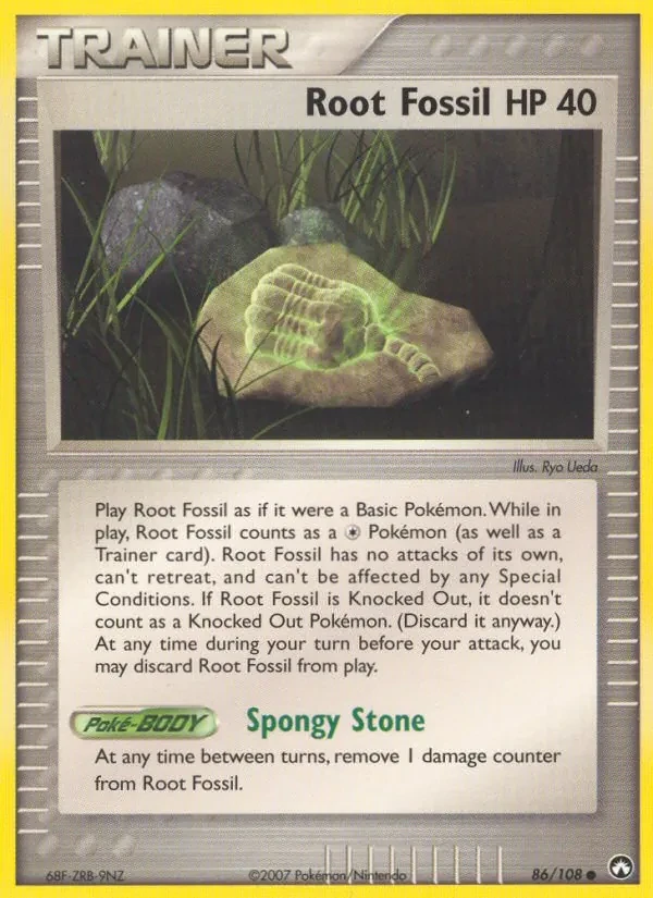 Root Fossil 86/108 Power Keepers Pokémon card
