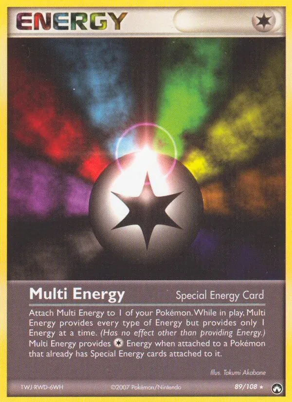 Multi Energy 89/108 Power Keepers Pokémon card