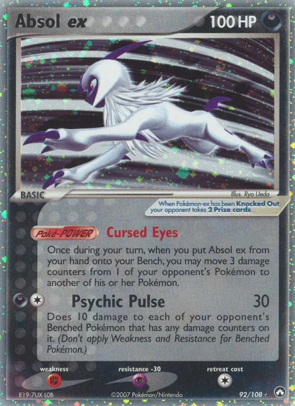 Absol ex 92/108 Power Keepers Pokémon card
