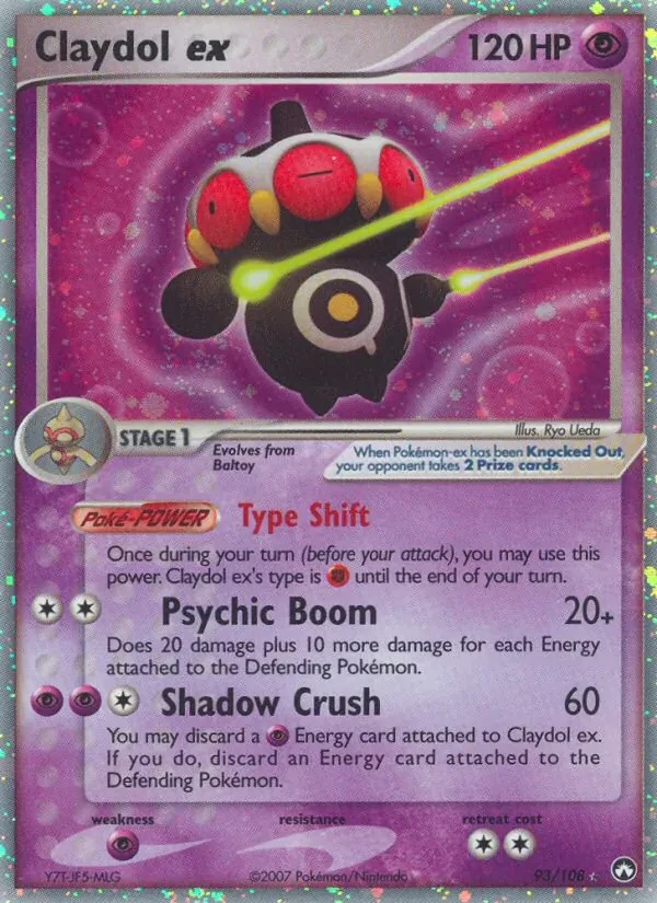 Claydol ex 93/108 Power Keepers Pokémon card