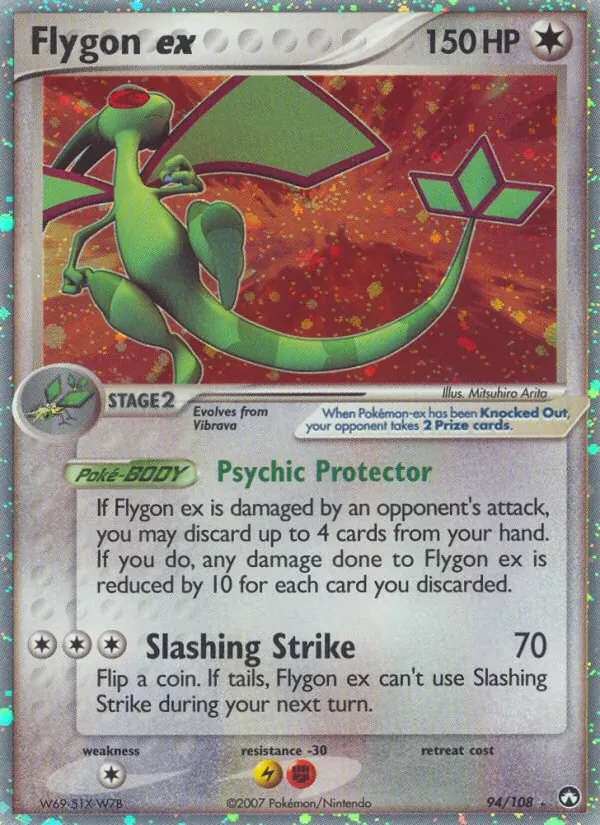 Flygon ex 94/108 Power Keepers Pokémon card
