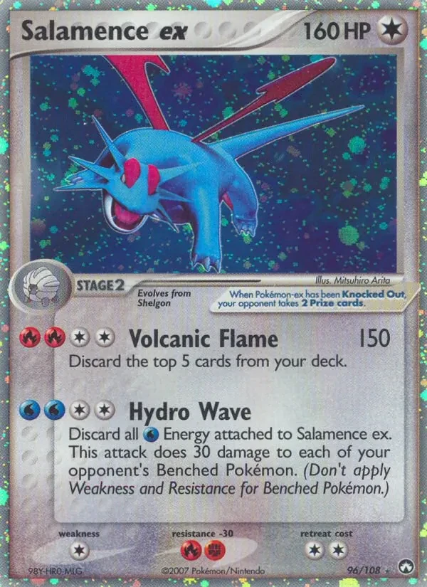 Salamence ex 96/108 Power Keepers Pokémon card