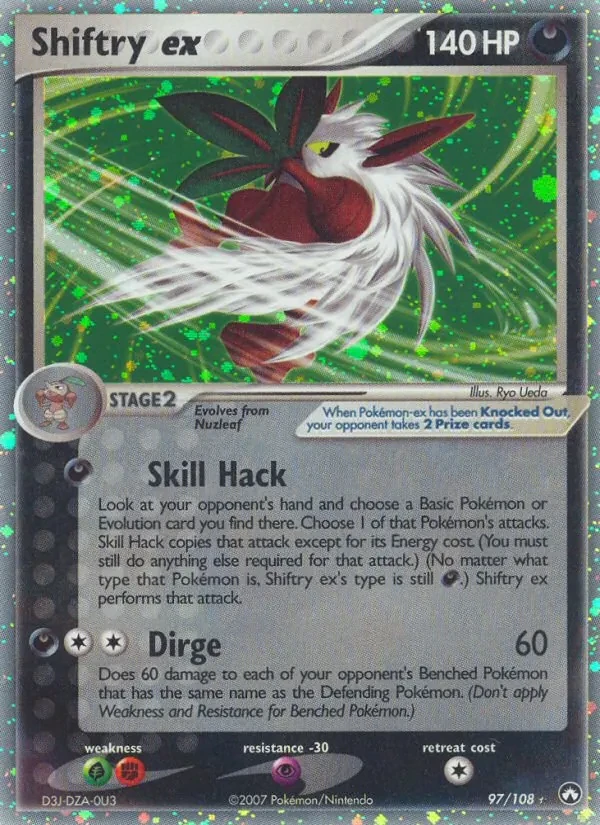 Shiftry ex 97/108 Power Keepers Pokémon Karte