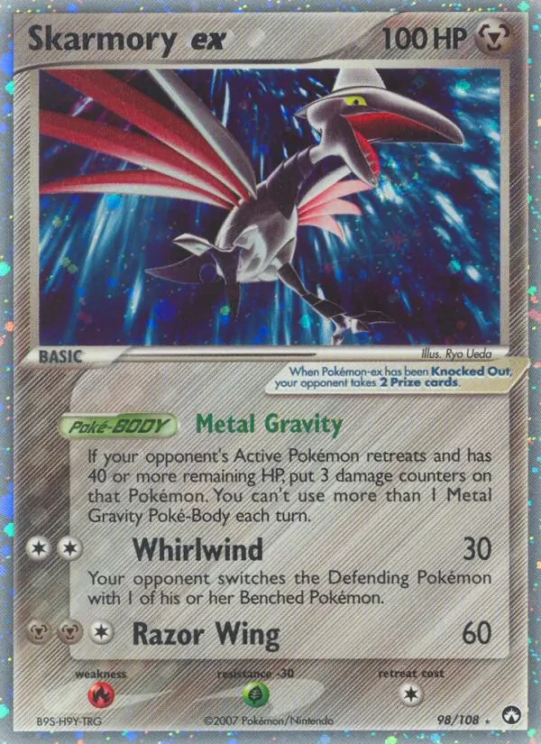 Skarmory ex 98/108 Power Keepers Pokémon card