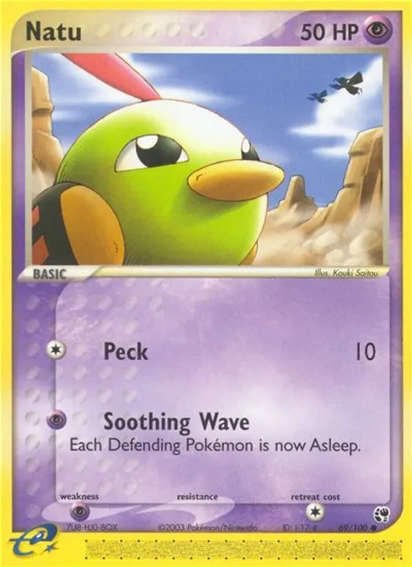 Natu 69/100 Sandstorm Pokémon card