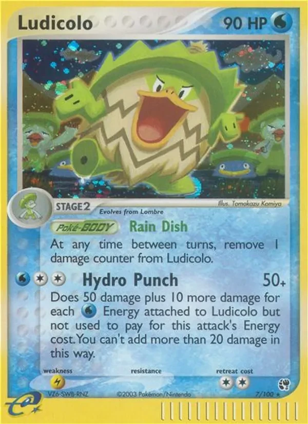 Ludicolo 7/100 Sandstorm Pokémon card