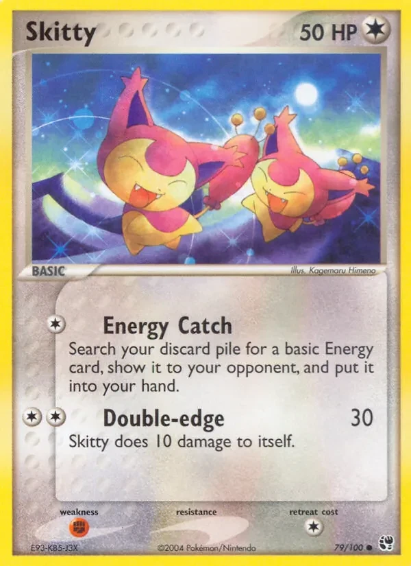 Skitty 79/100 Sandstorm Pokémon card