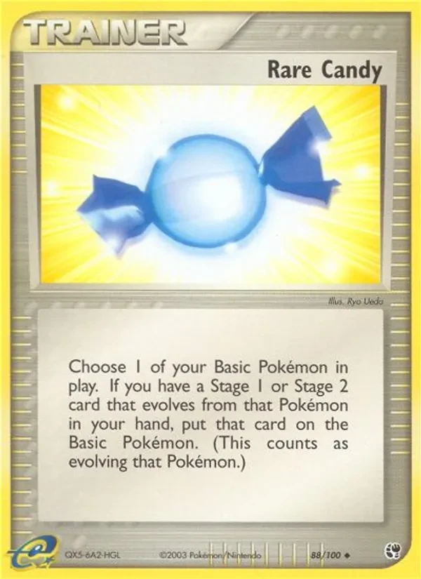 Rare Candy 88/100 Sandstorm Pokémon card