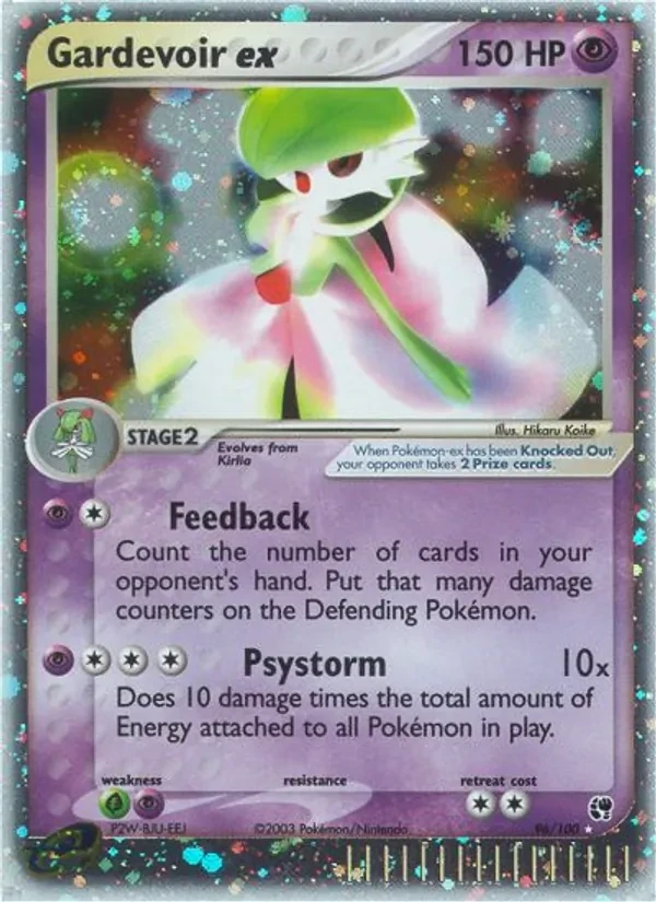 Gardevoir ex 96/100 Sandstorm Pokémon card