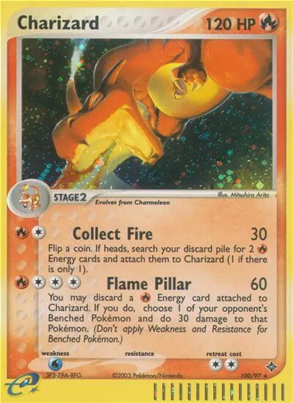 Charizard 100/97 Dragon Pokémon Karte