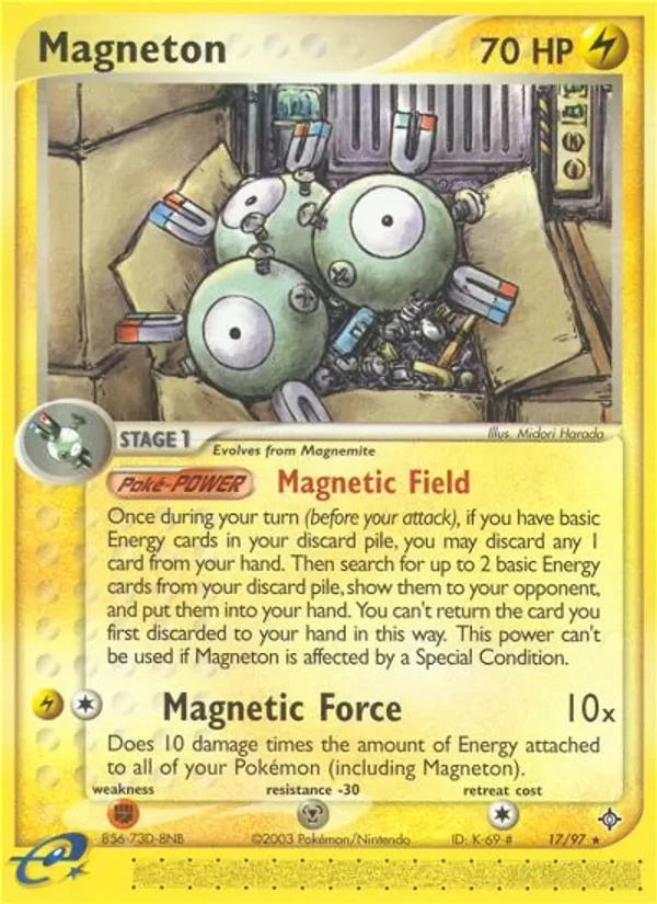 Carta Pokémon Magneton 17/97 Dragon