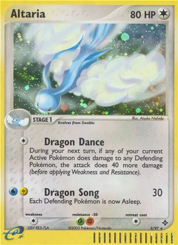 Altaria 2/97 Dragon Pokémon Karte