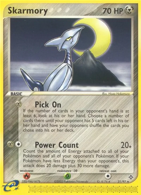 Skarmory 21/97 Dragon Pokémon Karte