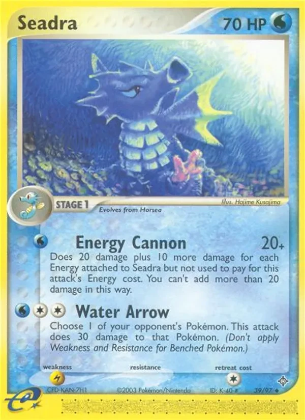 Seadra 39/97 Dragon Pokémon card