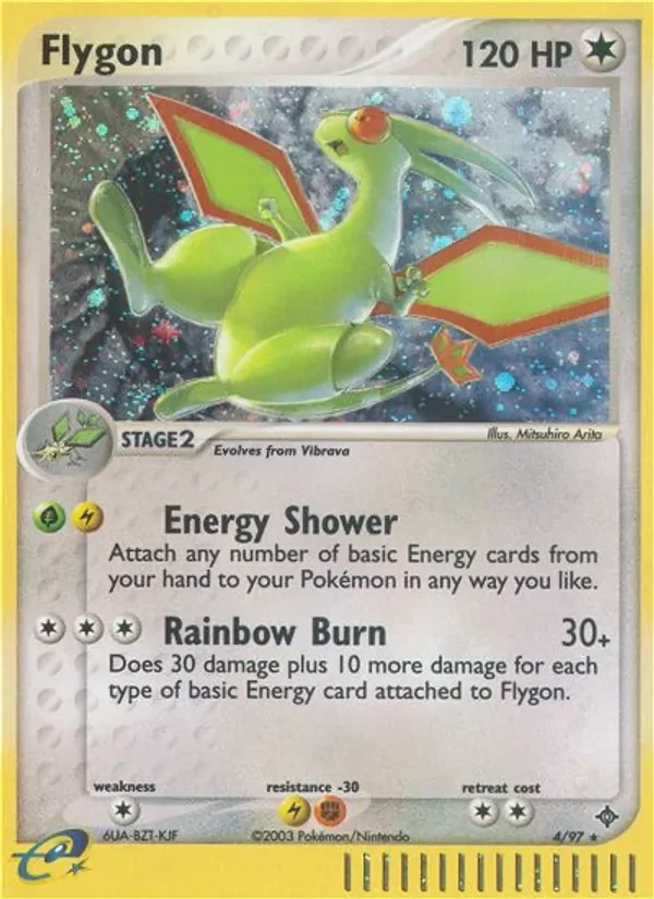 Flygon 4/97 Dragon Pokémon card