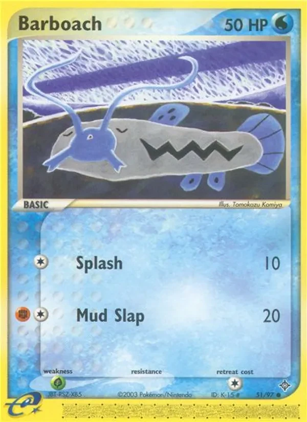 Barboach 51/97 Dragon Pokémon card